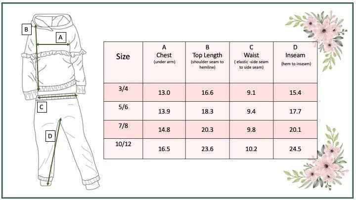 Kids Flower Loungewear Set