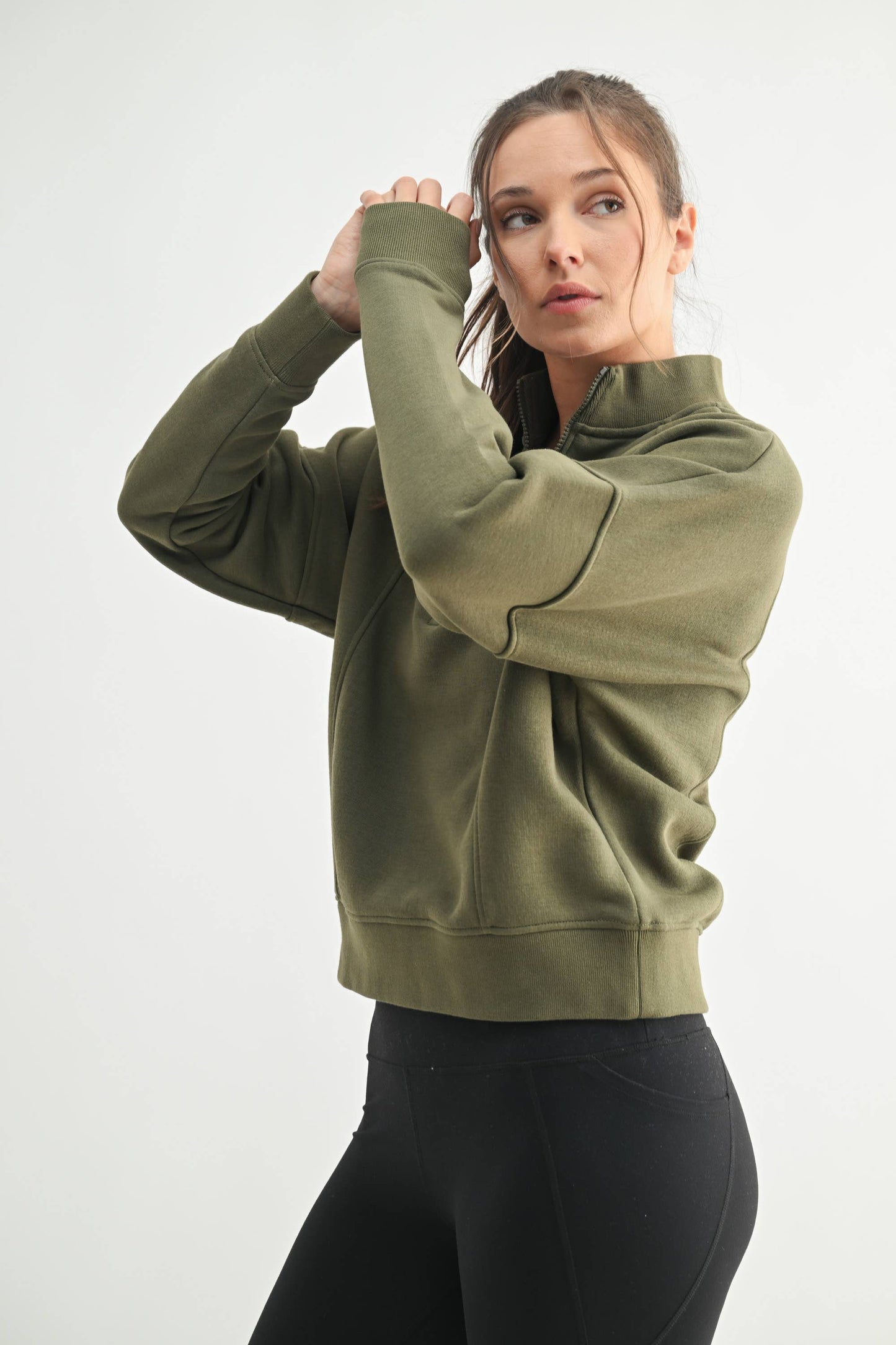 Princess Seam Quarter Zip Pullover