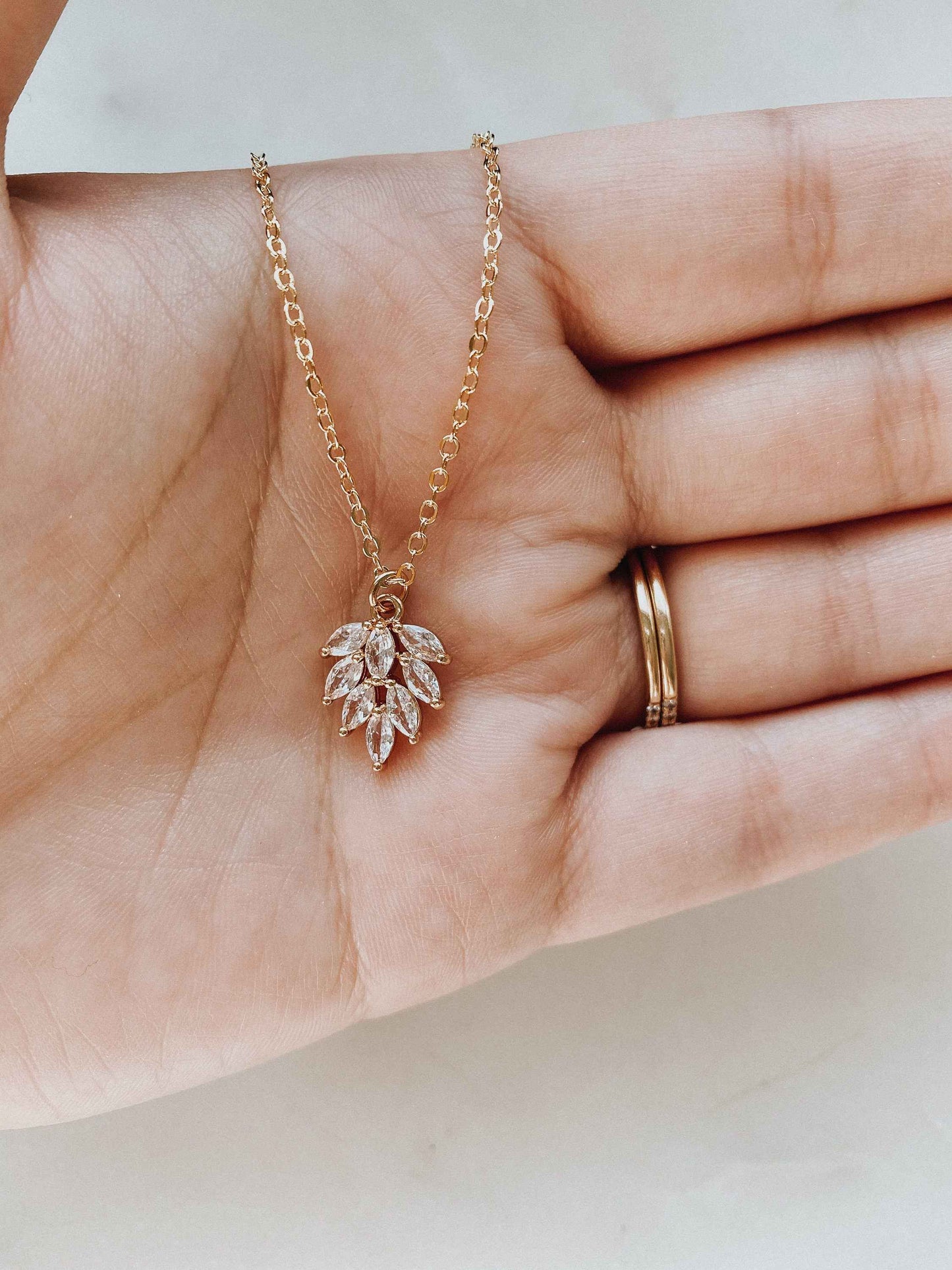 Dahlia Necklace - Gold