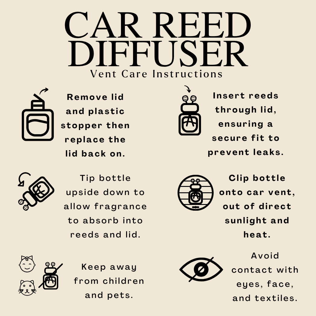 Hanging Car Diffuser | Vanilla Bourbon