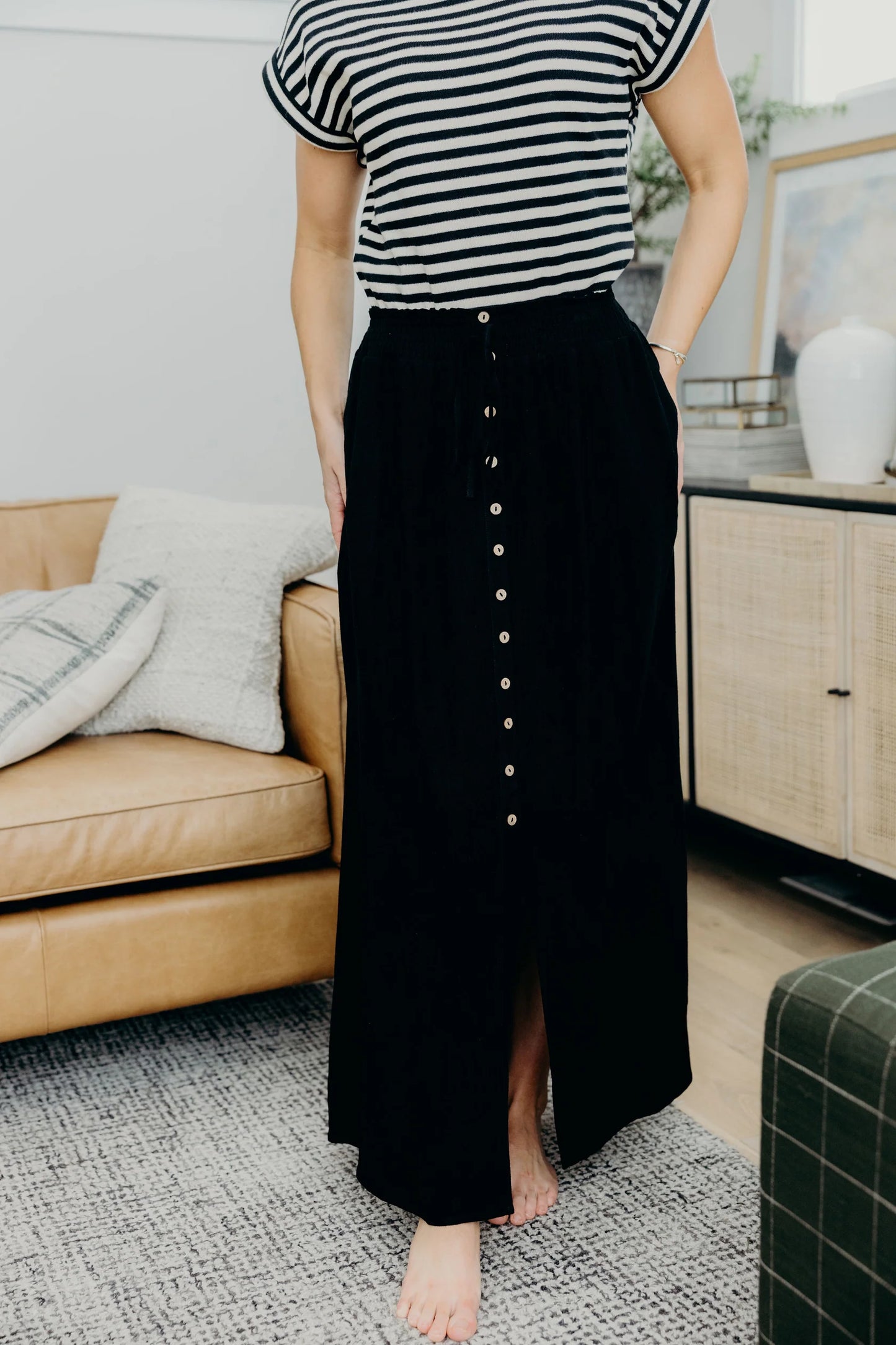 Button Front Maxi