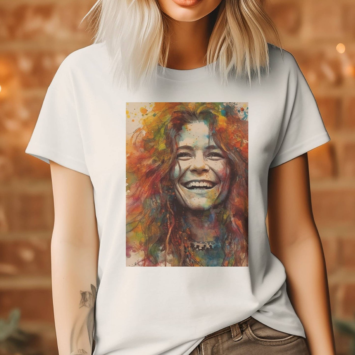 Janis Joplin Rock and Roll Graphic Tee