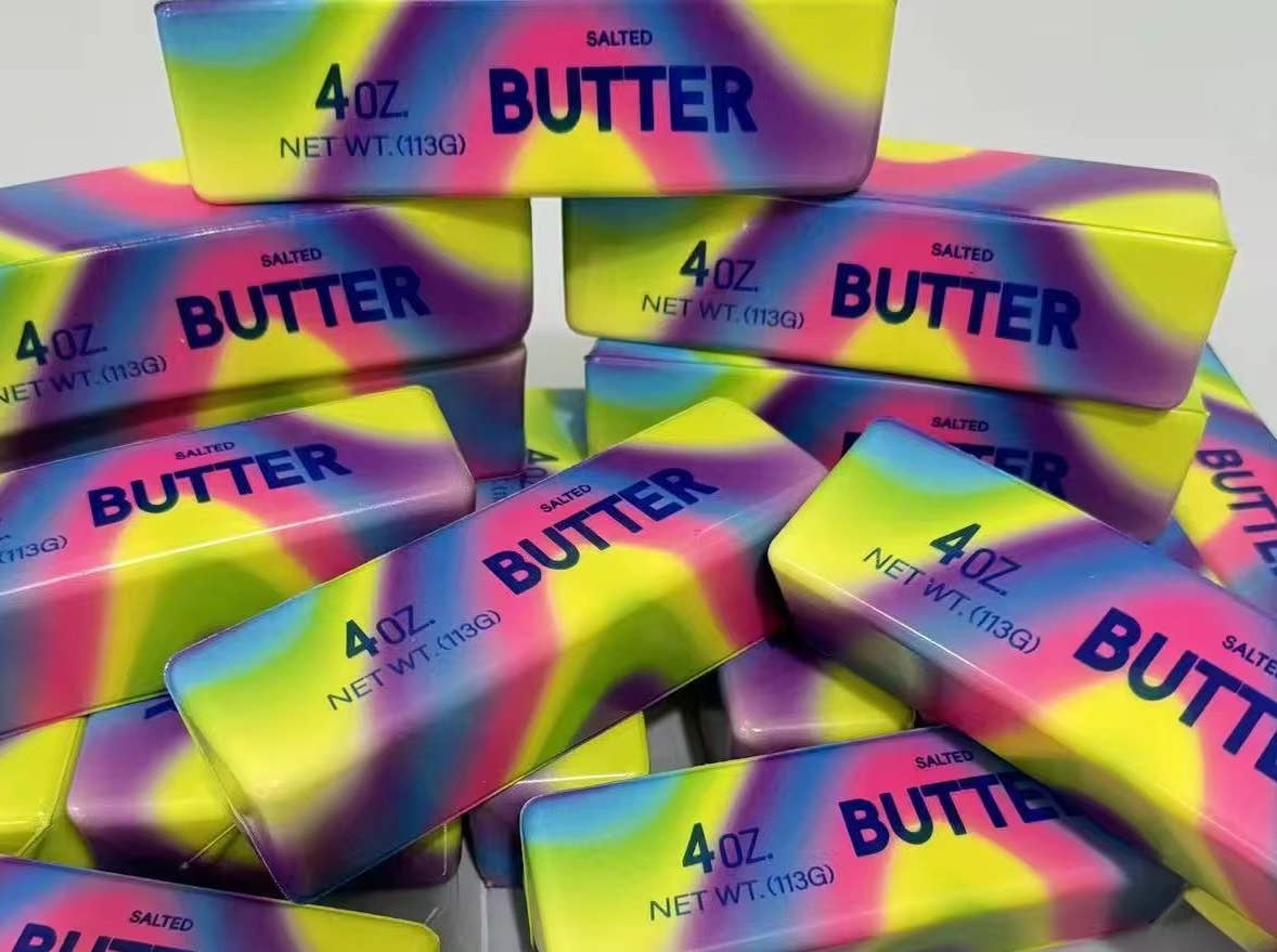 Rainbow Squishy Stick of Butter