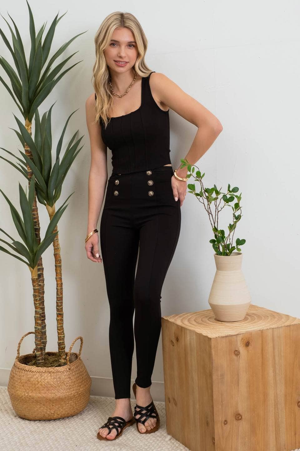 High Waist Skinny Pants