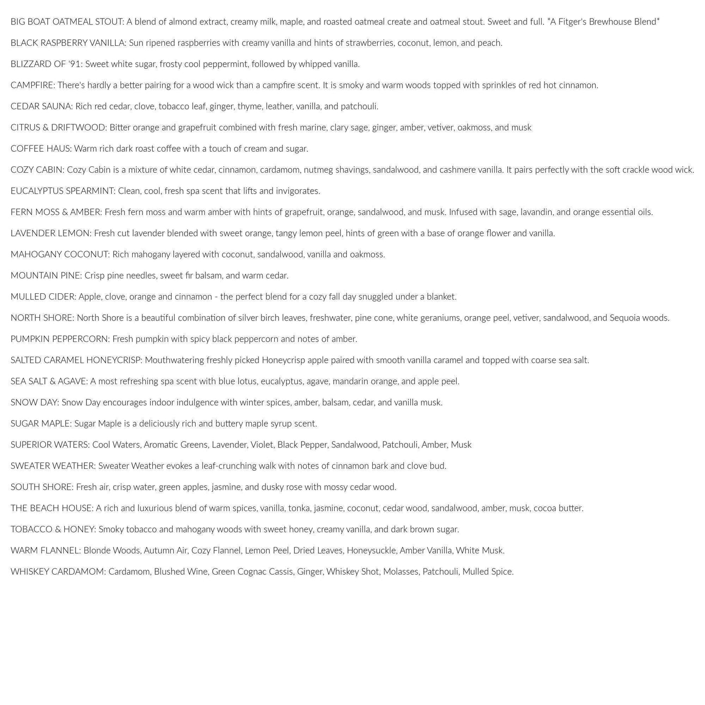 Mini Amber Wood Wick Soy Candle Fall Winter Gift