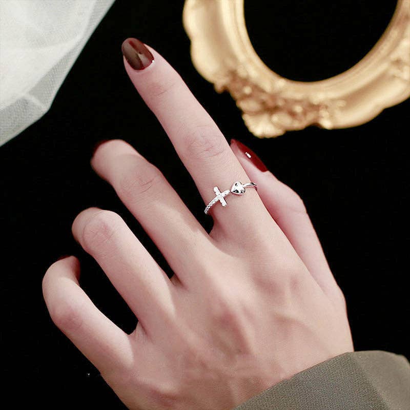 Sterling Silver Cross Ring
