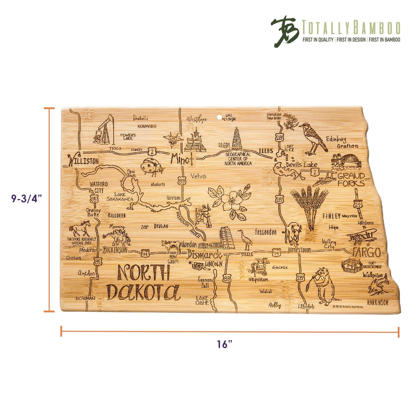 North Dakota Cutting Board