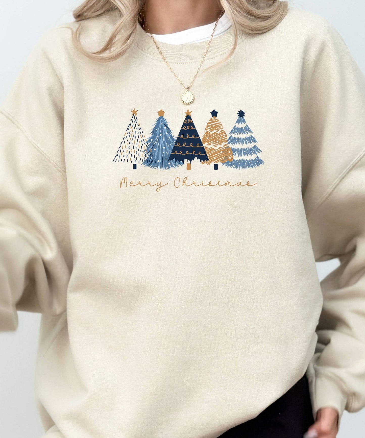 Minimalist Christmas Tree Sweatshirt - Threads Boutique