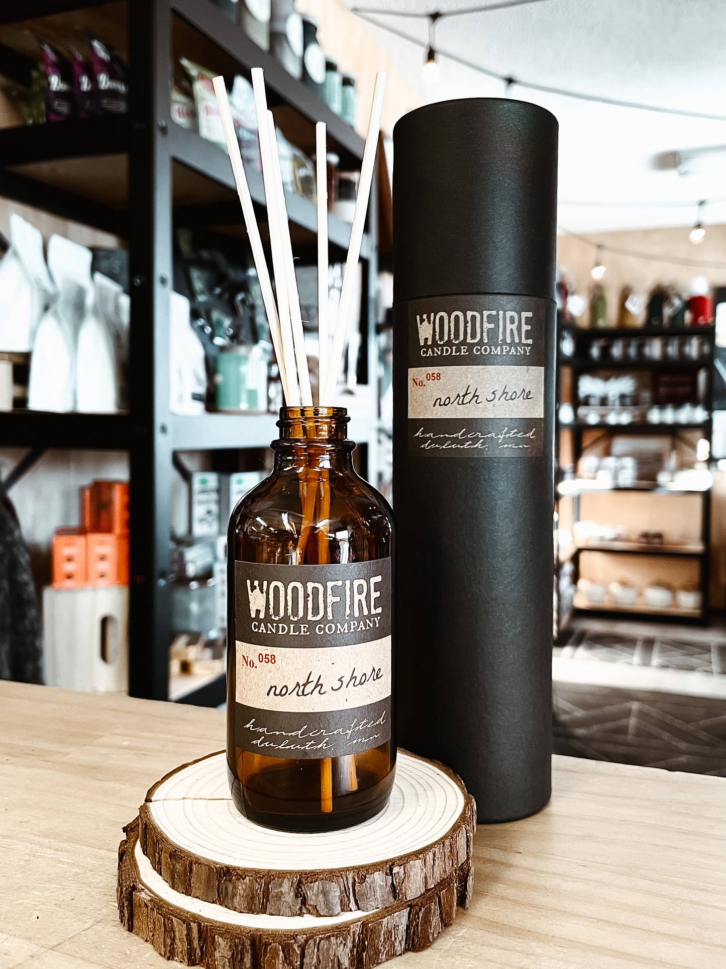 Woodfire Candle Co Reed Diffuser - 4oz Flameless Fragrance