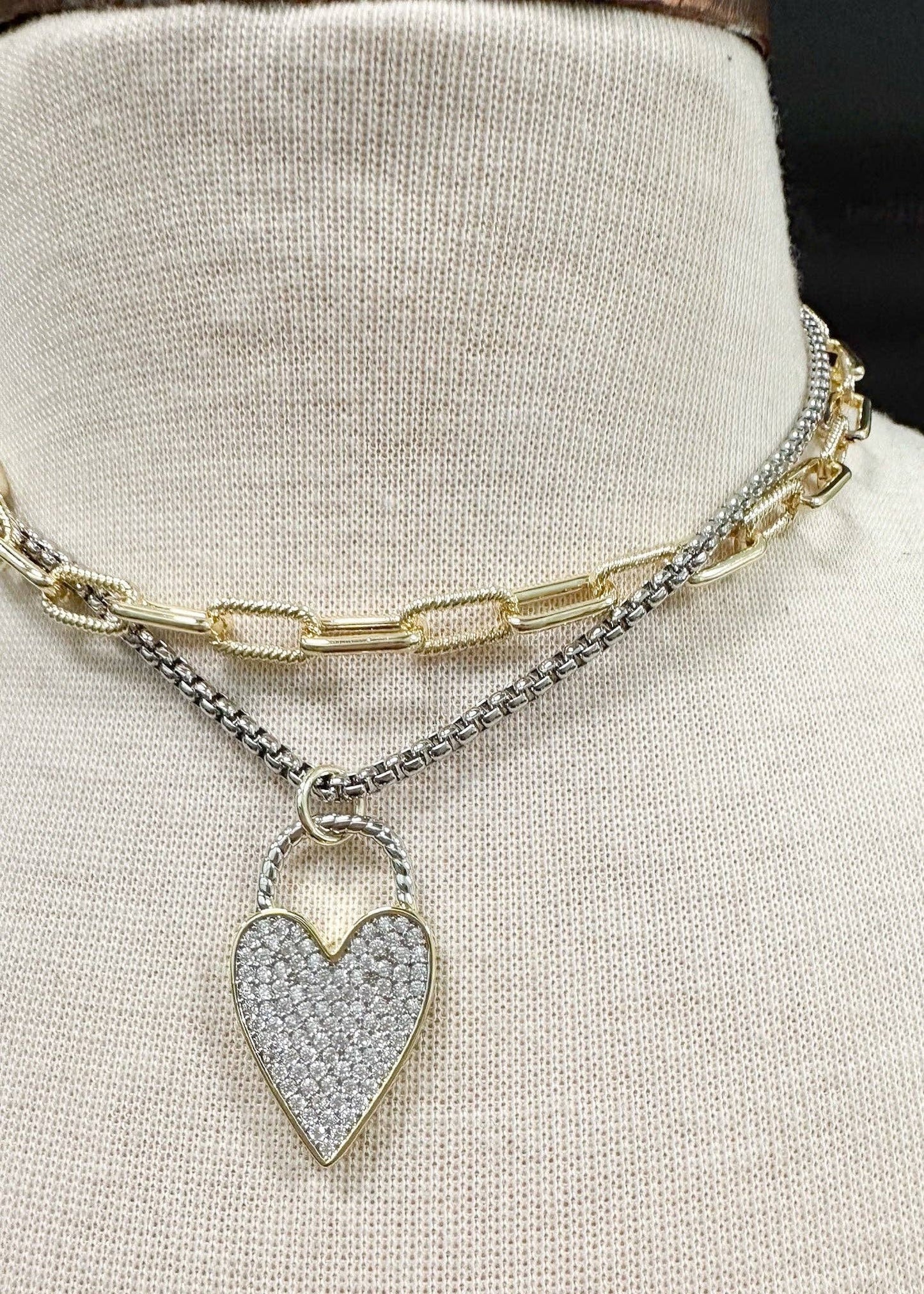 Chain Heart Necklace