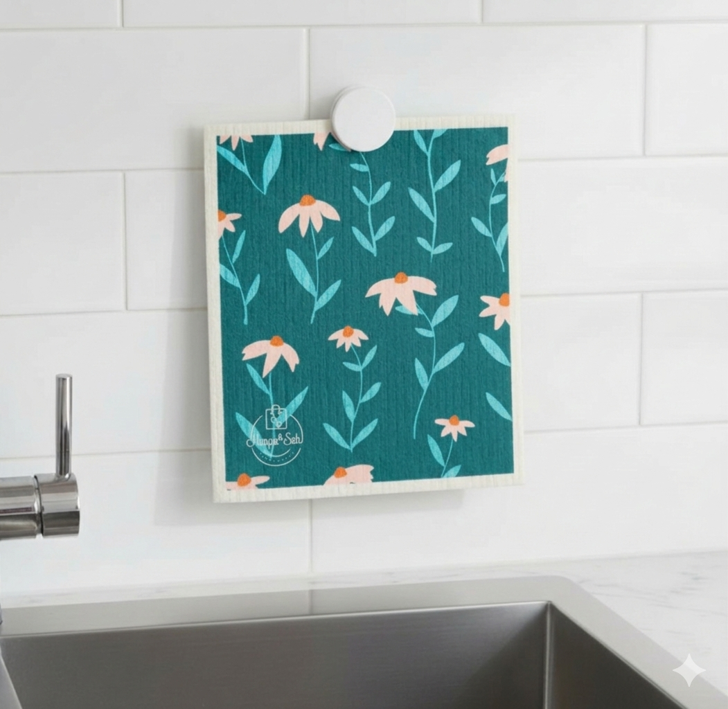 Harps & Seb Swedish Dishcloths - Daisy Field