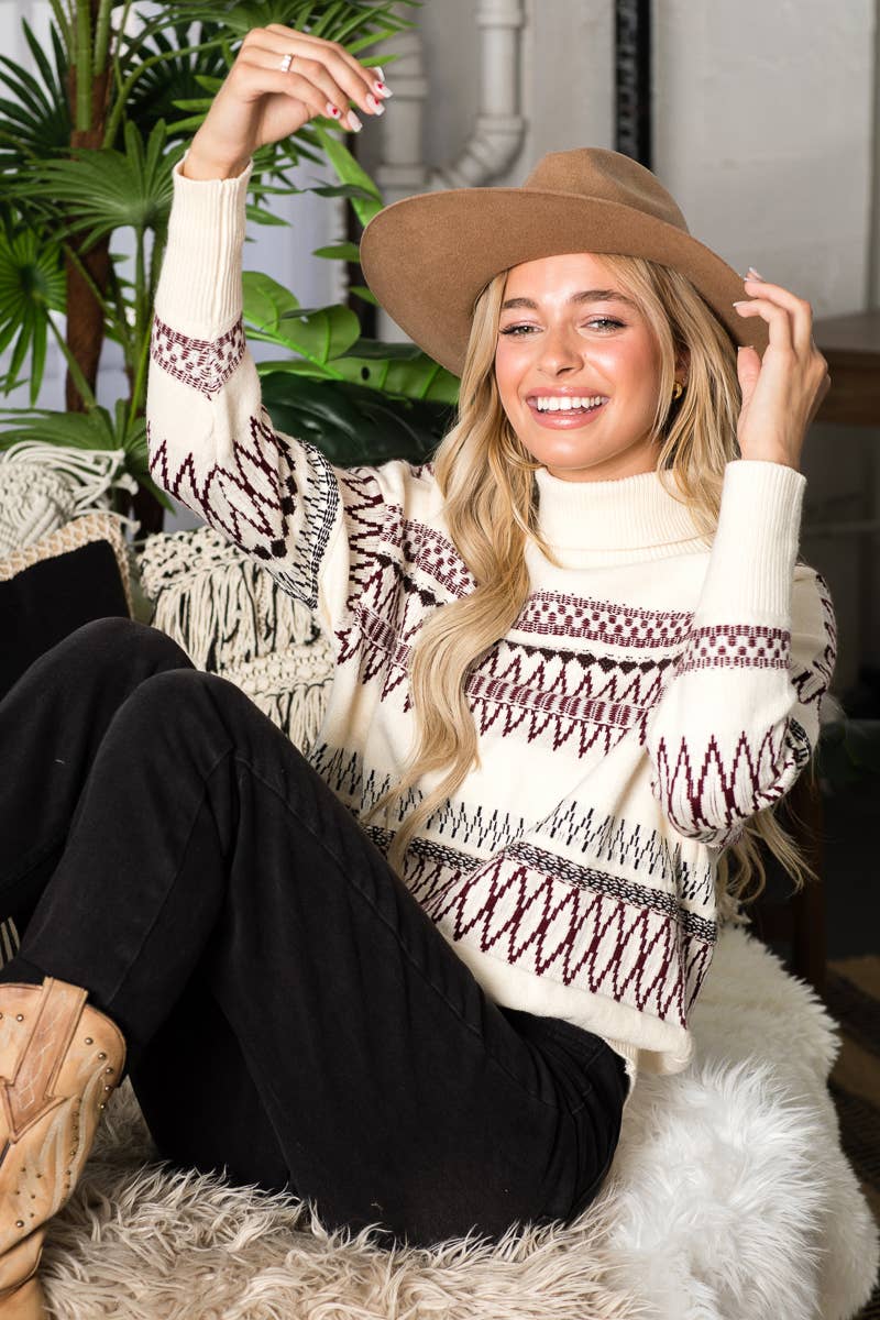 Boho Ethnic Pattern Sweater