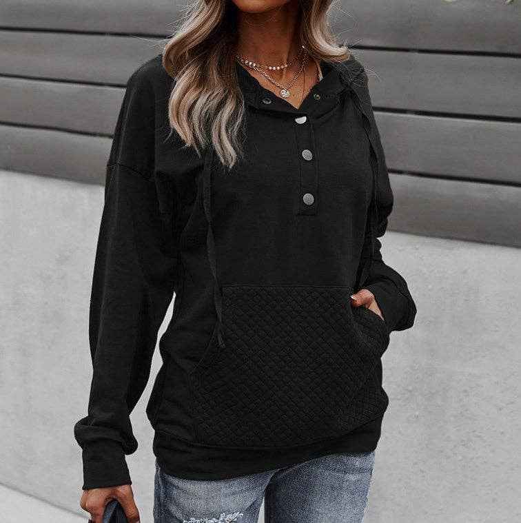 Quilted Pocket Hoodie