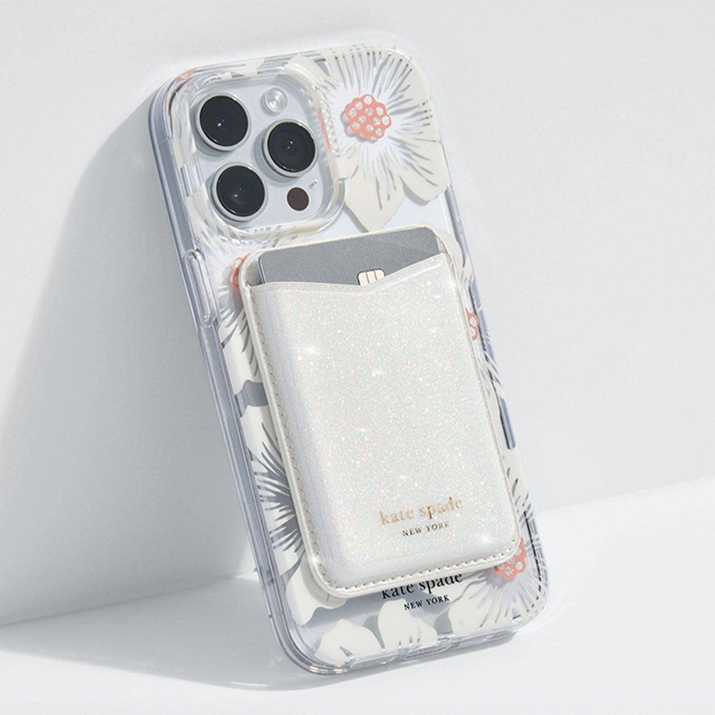 Kate Spade Wallet MagSafe White Glitter