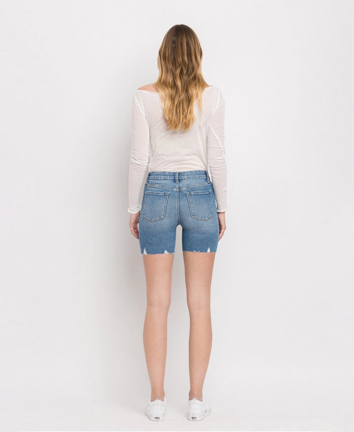 MidRise Midi Shorts