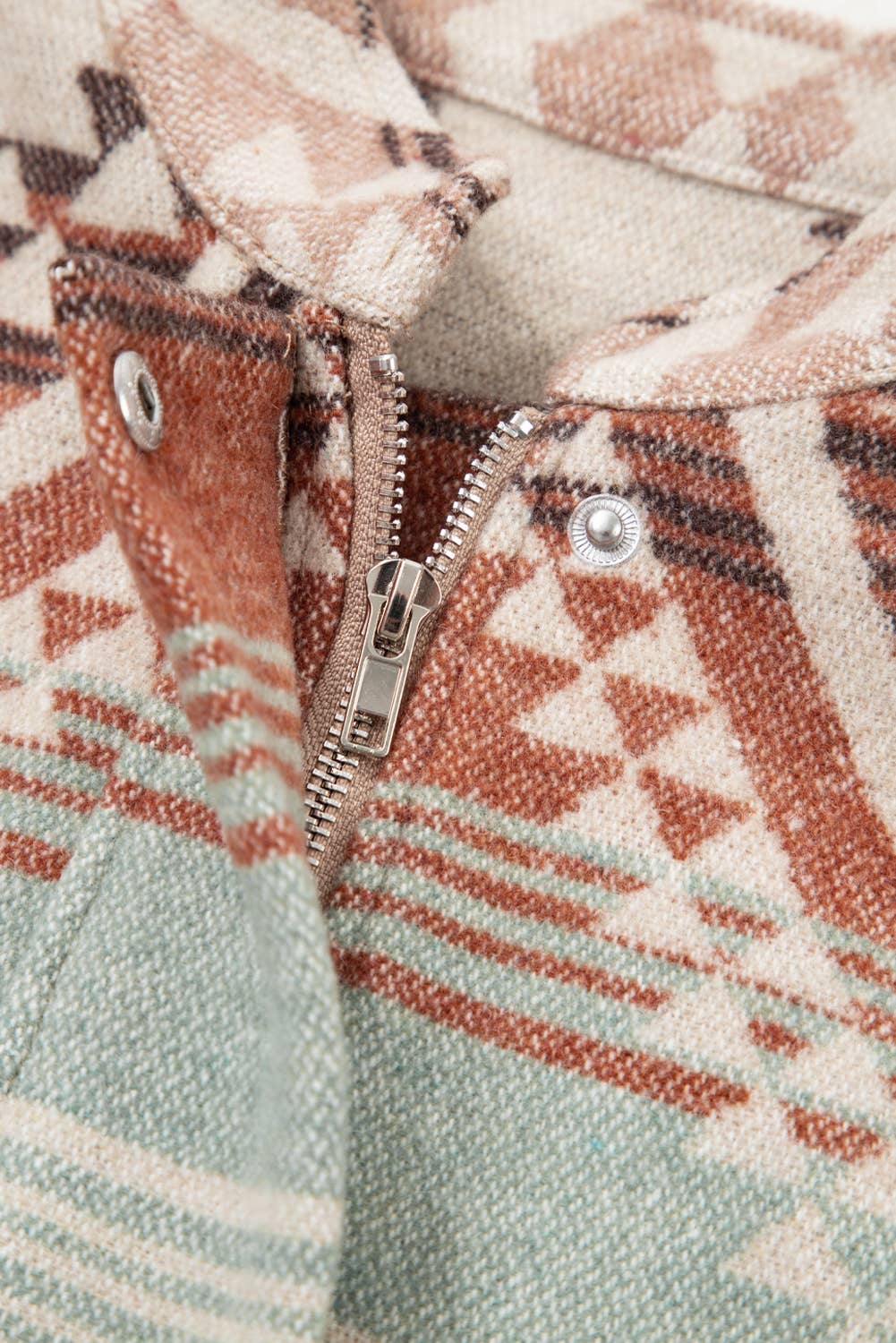 Quilted Patchwork Aztec Fashion Jacket