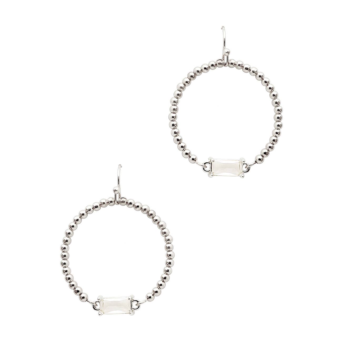 Sawyer Silver Hoops