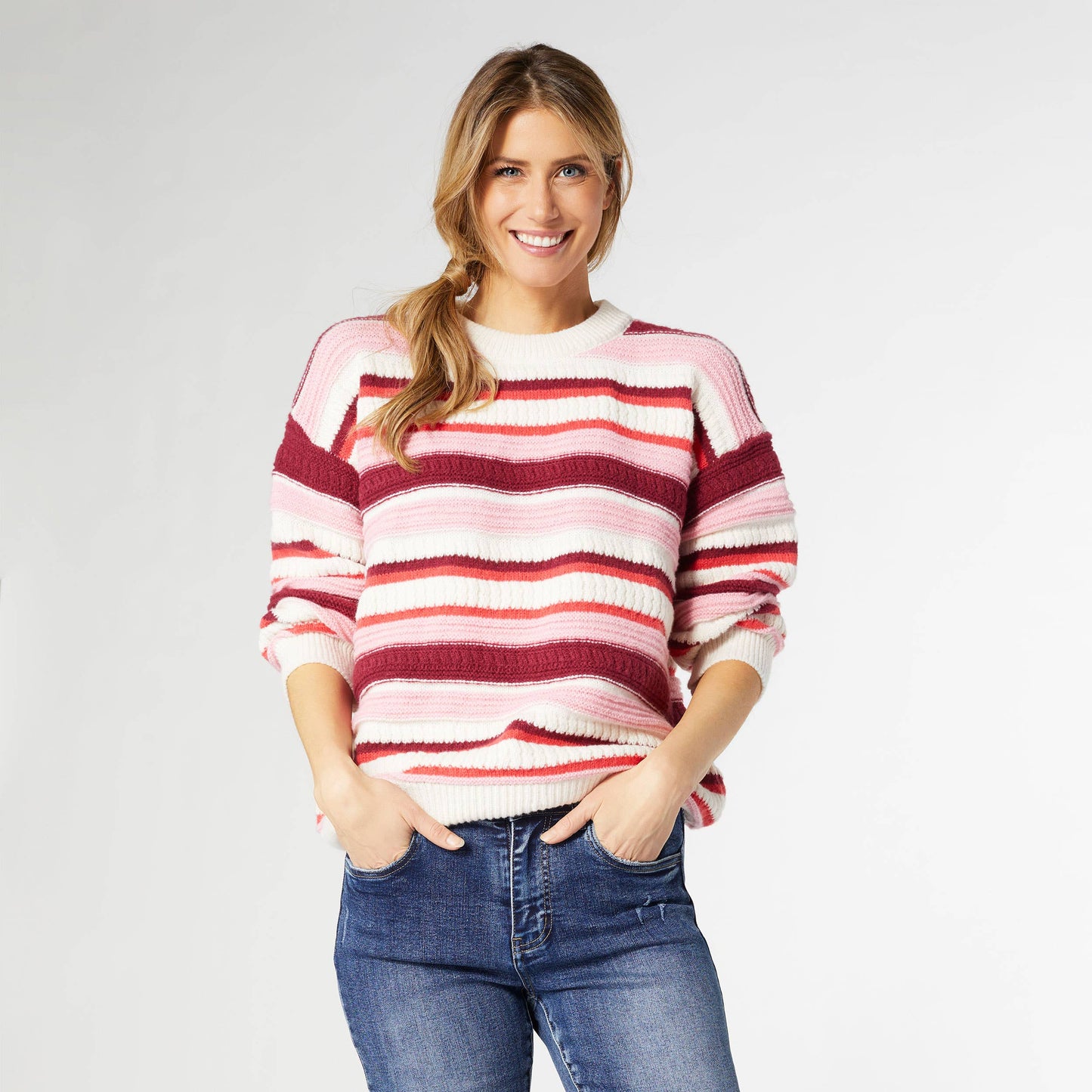 Paloma Textured Stripe Sweater