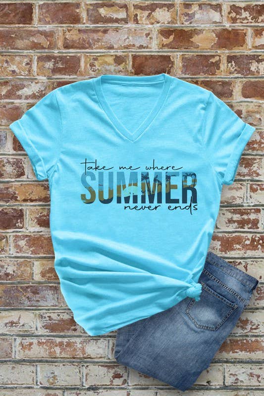 Summer V Neck T-Shirt