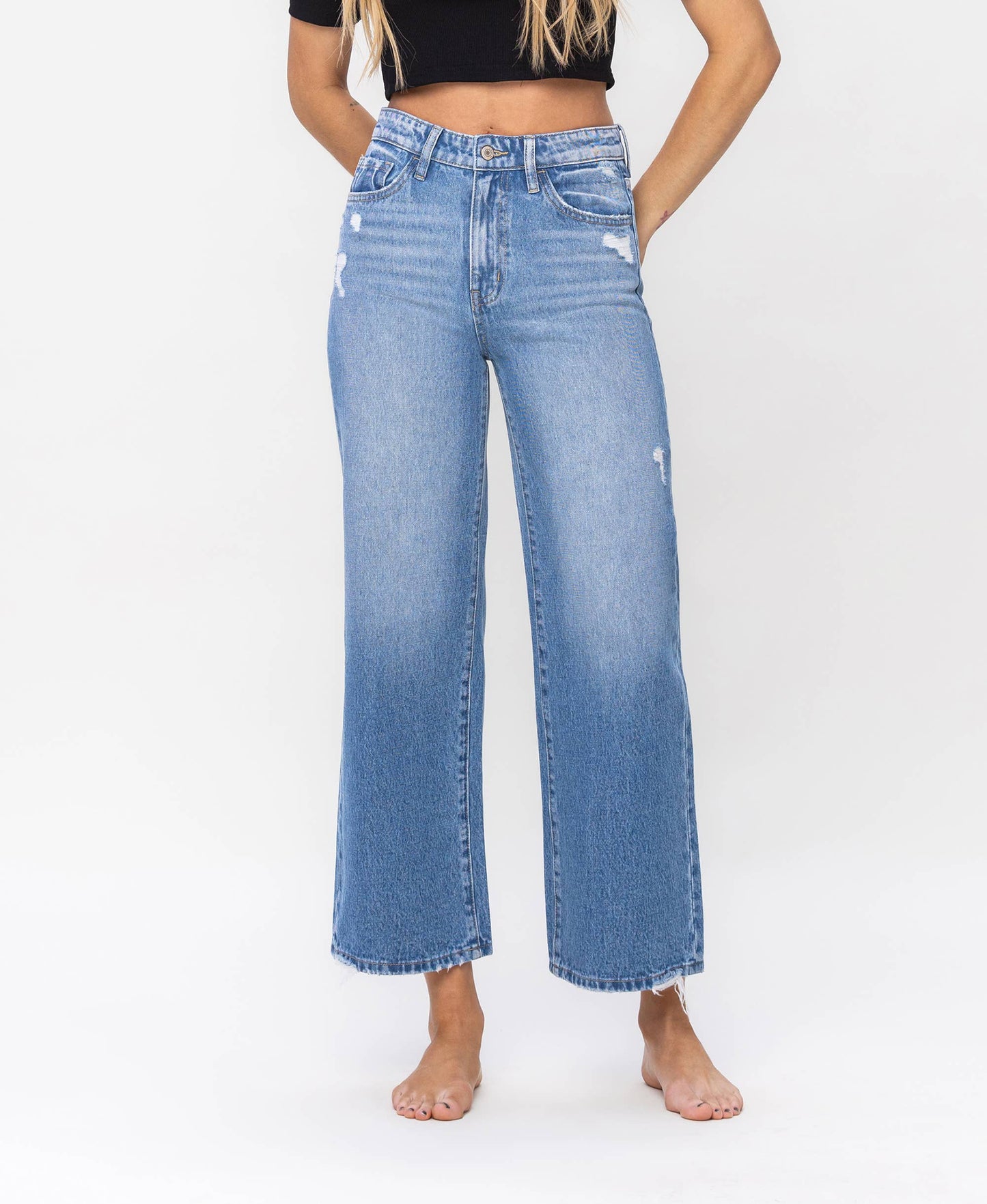 Super High Rise Wide Vervet Jeans