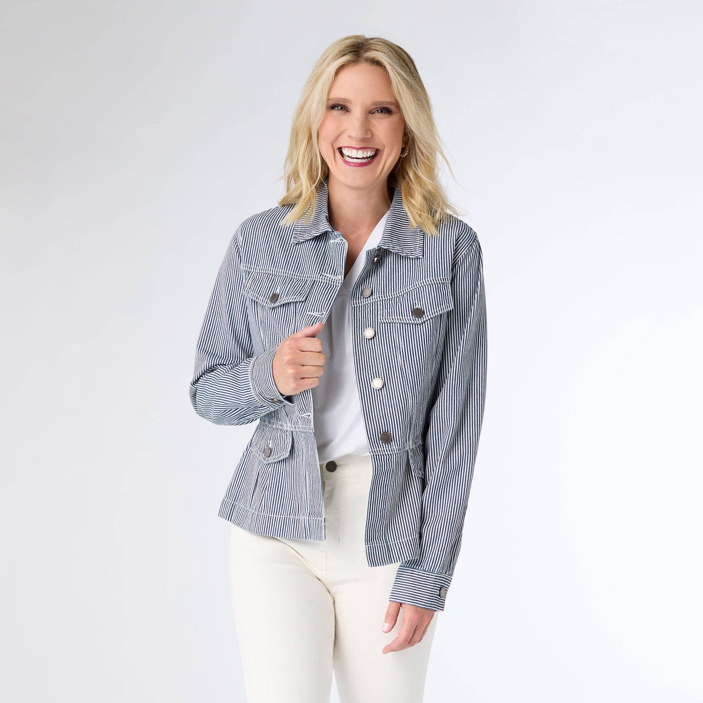 Samson Striped Denim Jacket