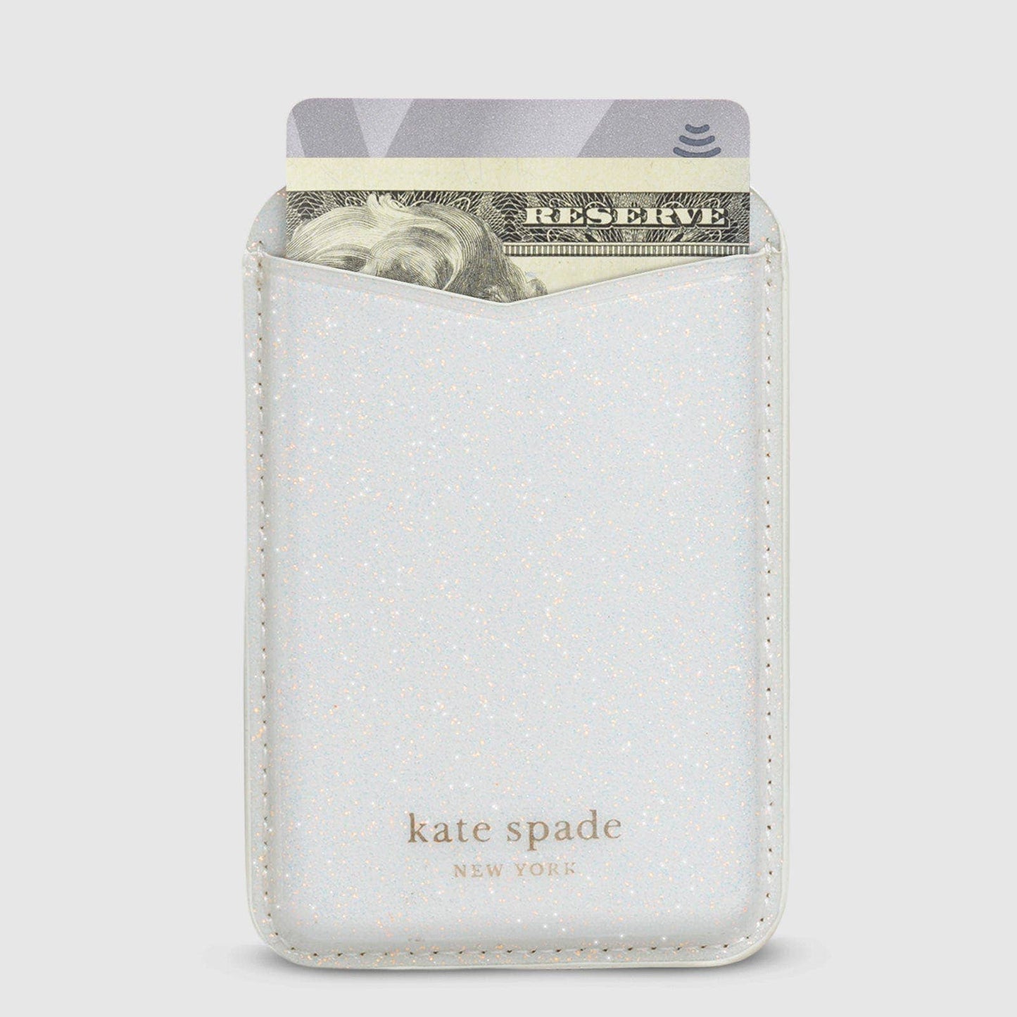 Kate Spade Wallet MagSafe White Glitter