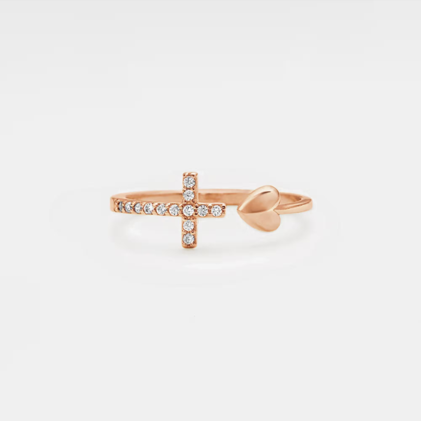 Dainty Sterling Silver Cross Ring