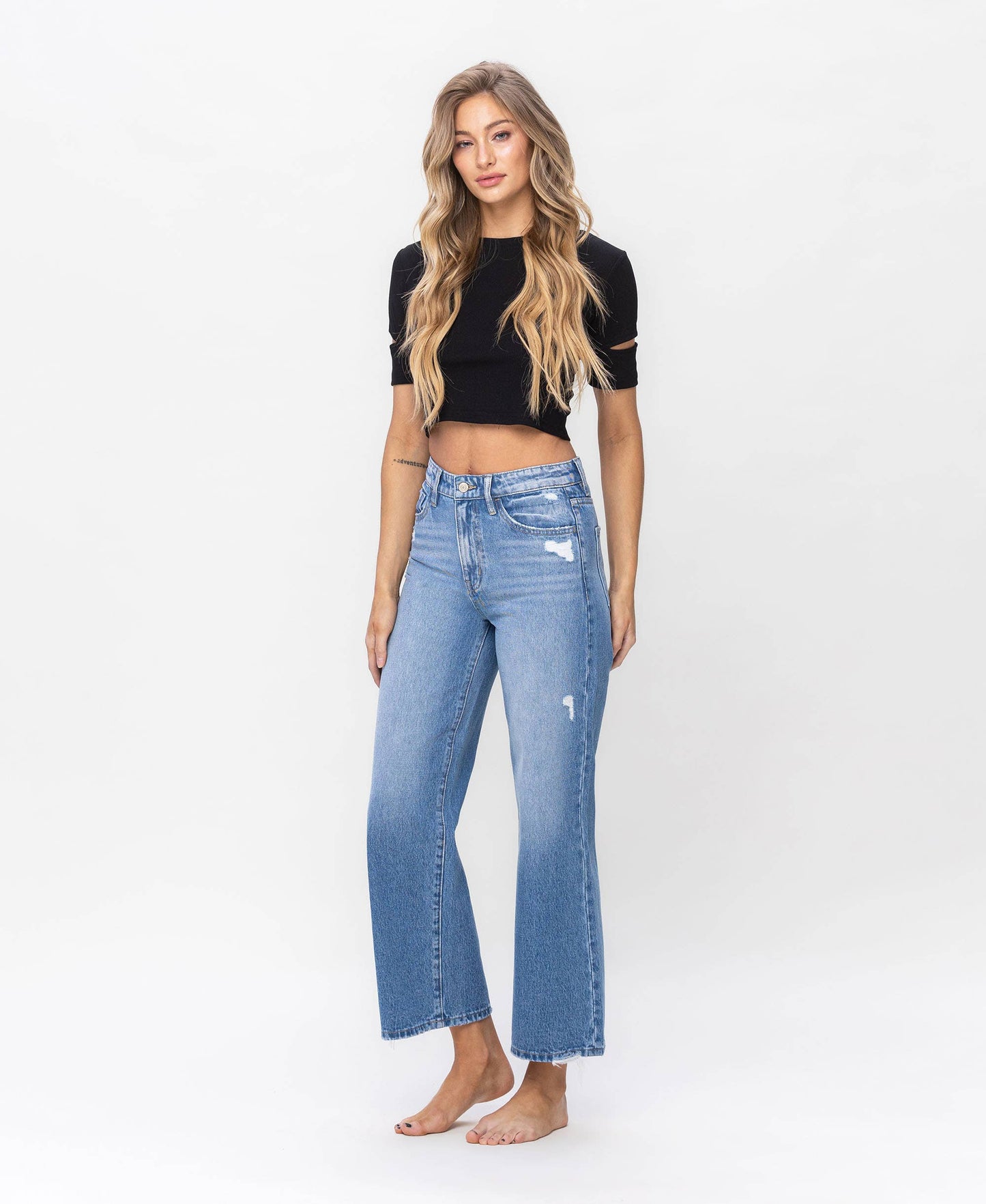 Super High Rise Wide Vervet Jeans