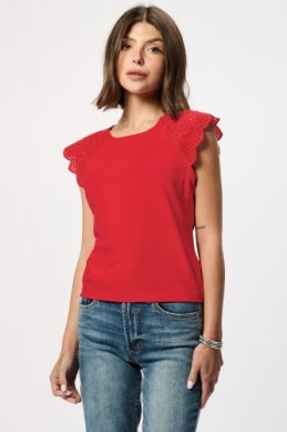 Eve Eyelet Sleeve Top