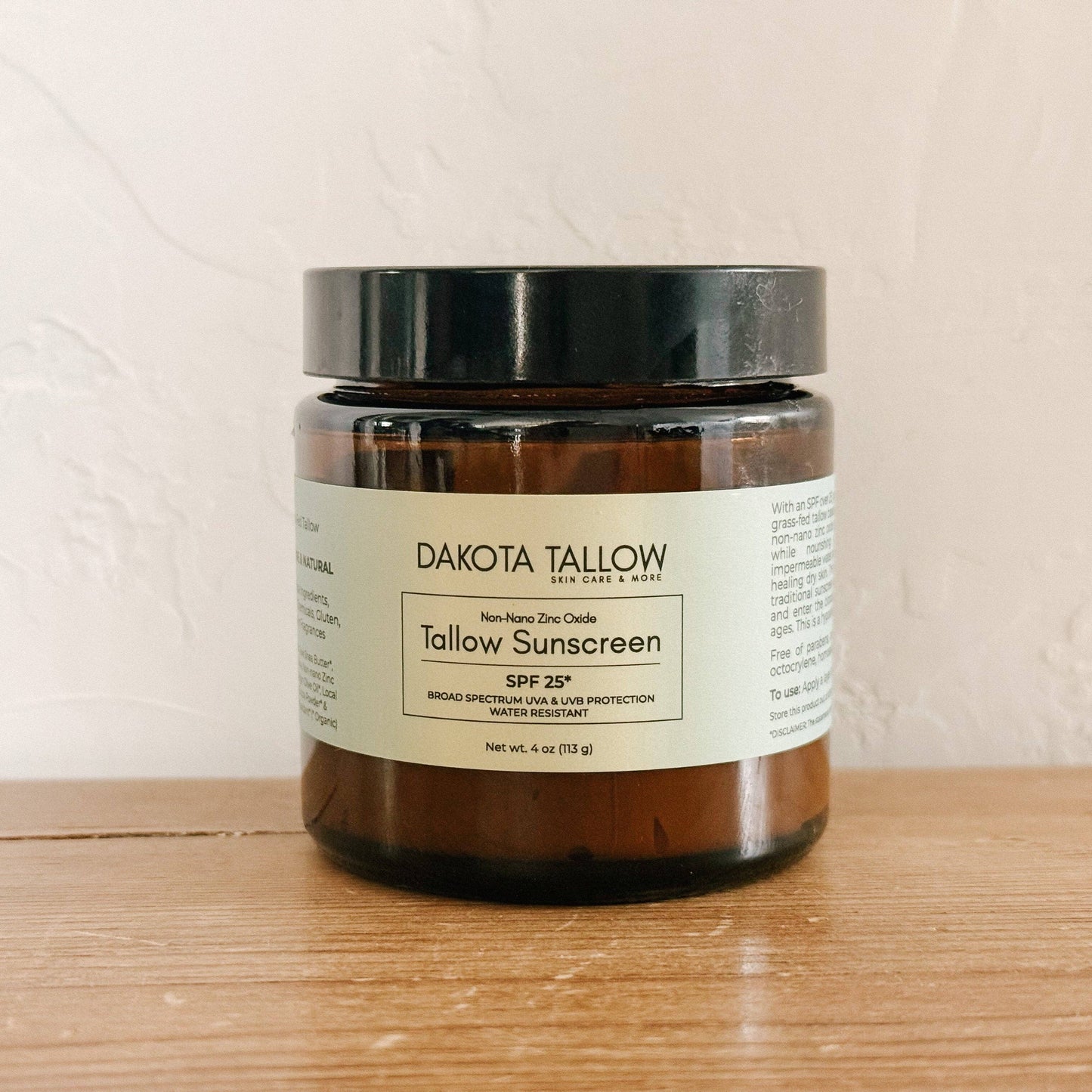 Dakota Tallow Skin Care - Tallow Mineral Sunscreen | SPF 30