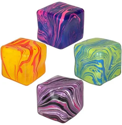 Colorful Swirl Cube Squishy