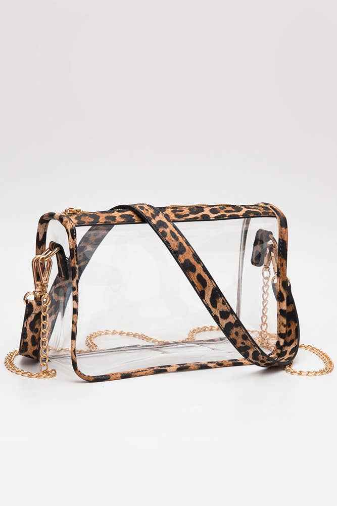 Hana - Clear Rectangle Stadium Concert Crossbody Bag