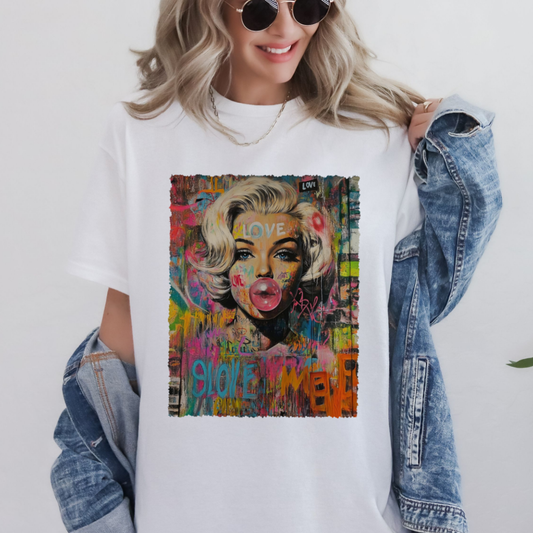 Graffiti Marilyn Graphic Tee
