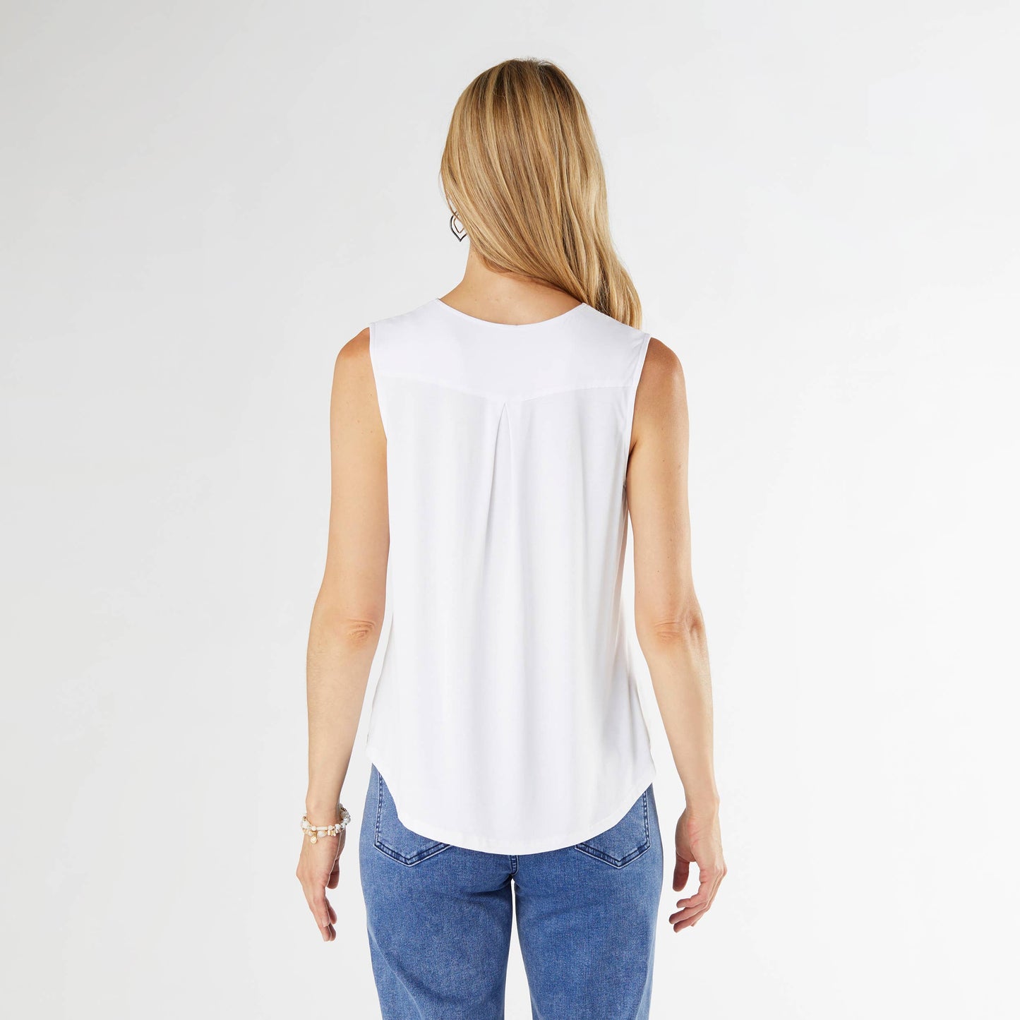 Erin Pleat Back V-Neck Tank