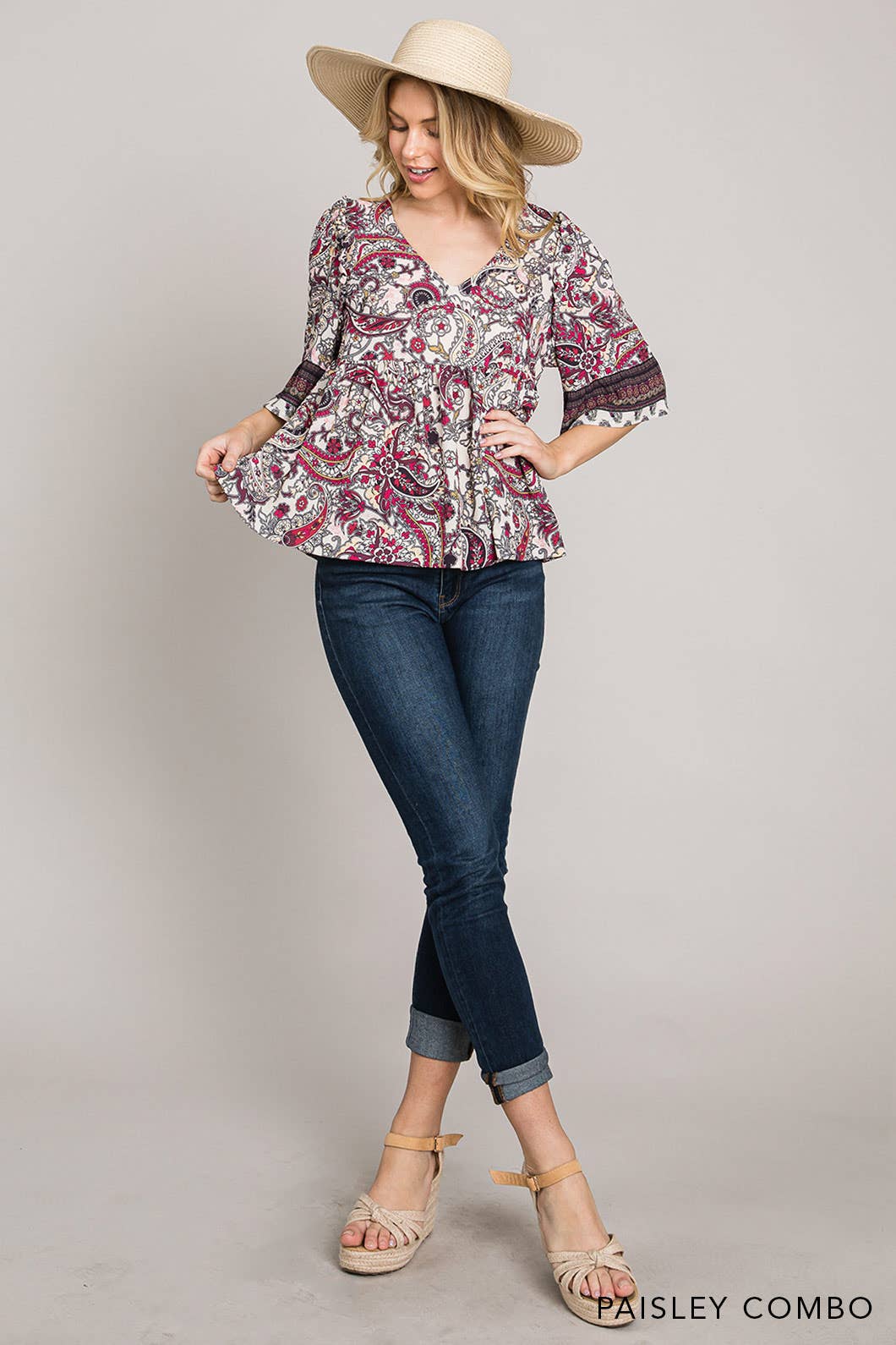 Paisley Boho Top