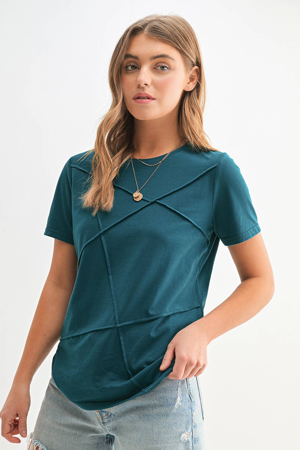 Casual Stripe Short Sleeve