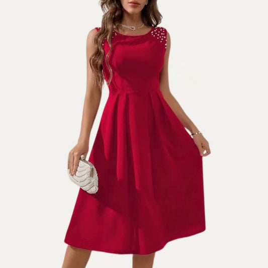 Pearl Sleeveless Mini Dress