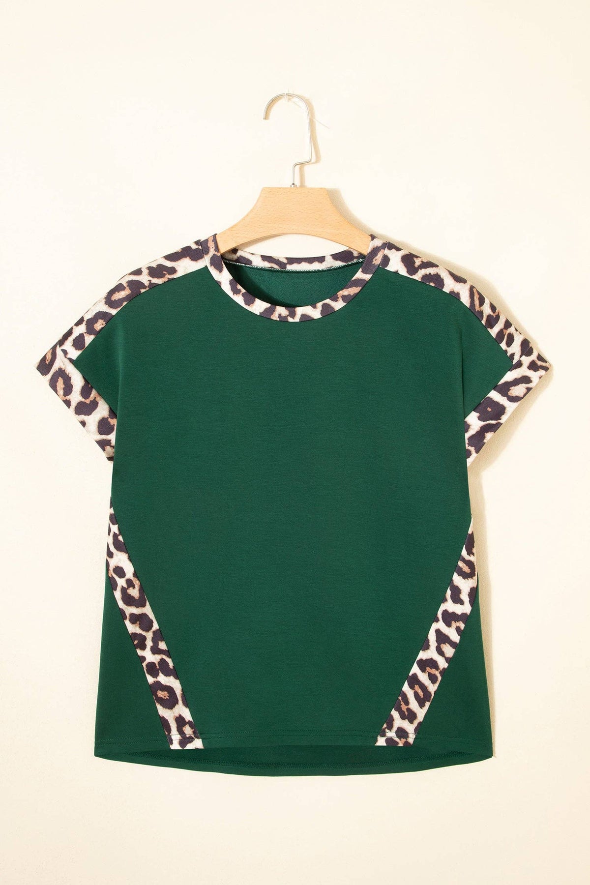 Sea Green Leopard T Shirt