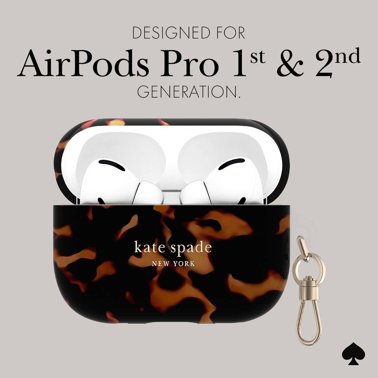 Kate SpadeAirPods Pro 1 & 2 Case Tortoise