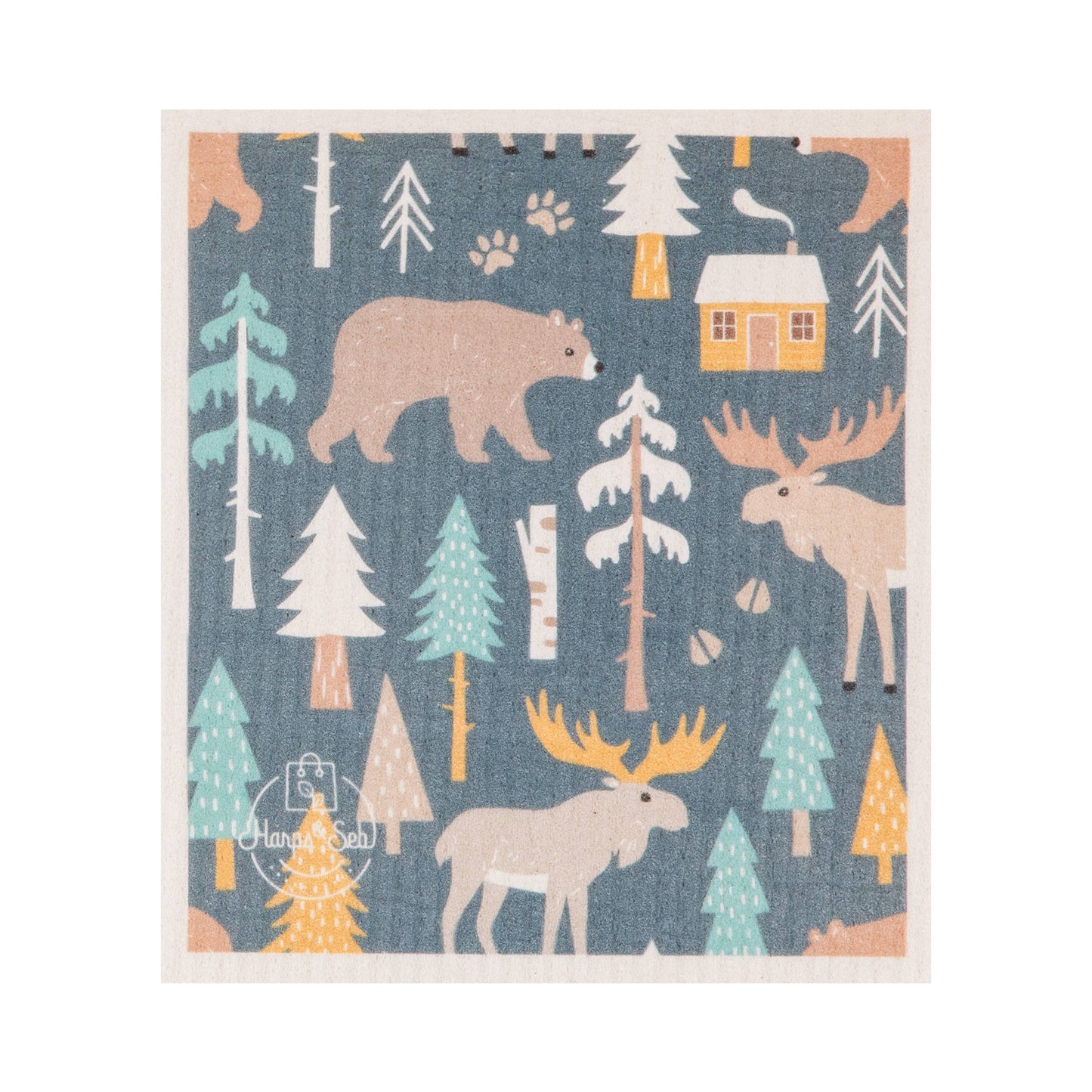 Harps & Seb Swedish Dishcloths - 5 Pack - Mystic Forest