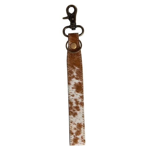 Quiet Sundown Hair on Hide Key Fob