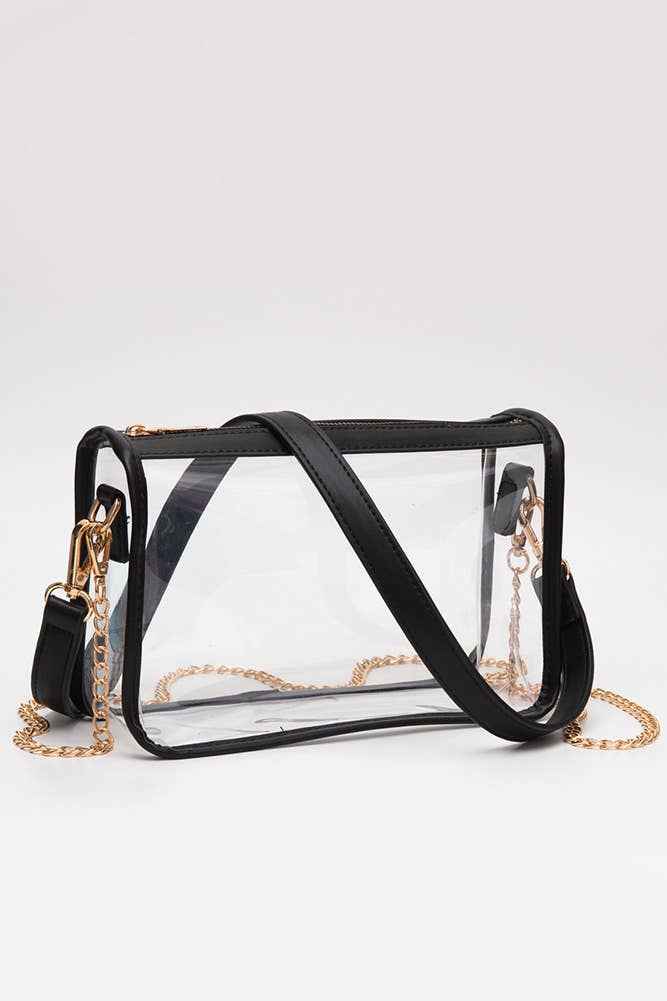 Hana - Clear Rectangle Stadium Concert Crossbody Bag