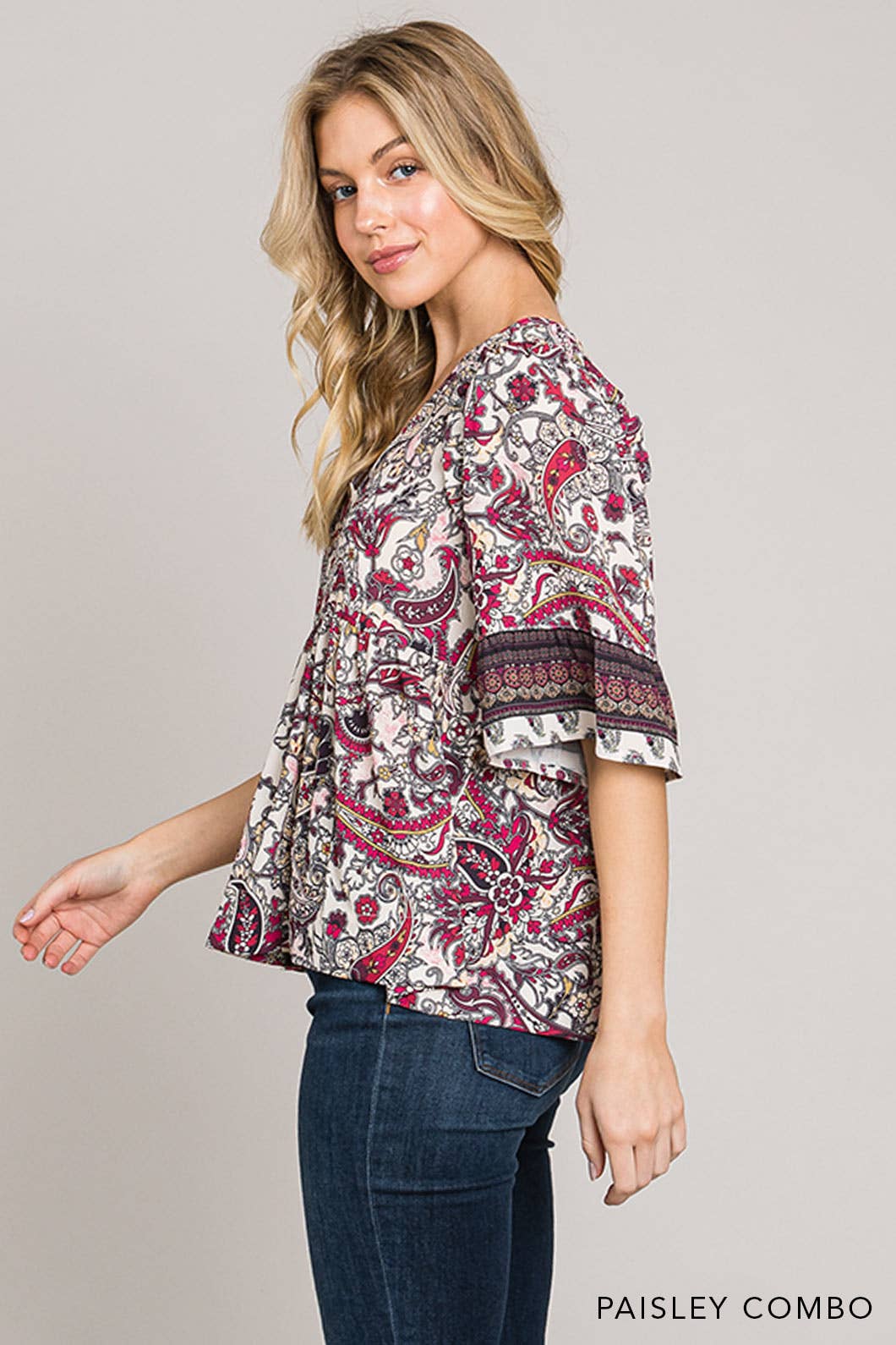 Paisley Boho Top