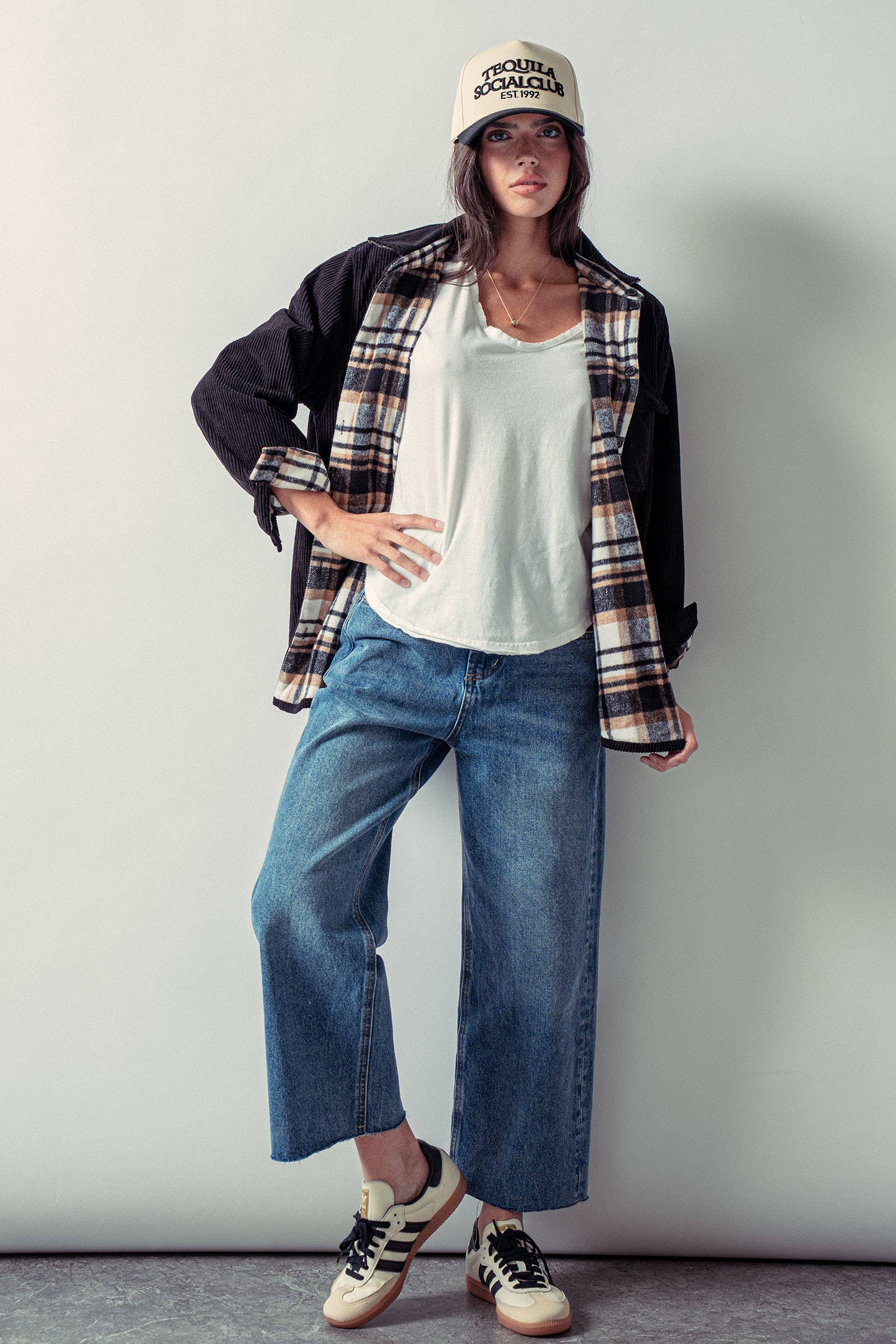 Flannel-Lined Corduroy Shacket - Threads Boutique