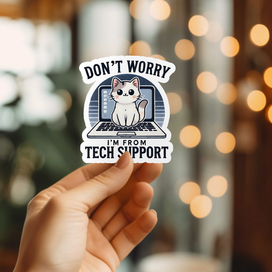 Tech Support Sticker
