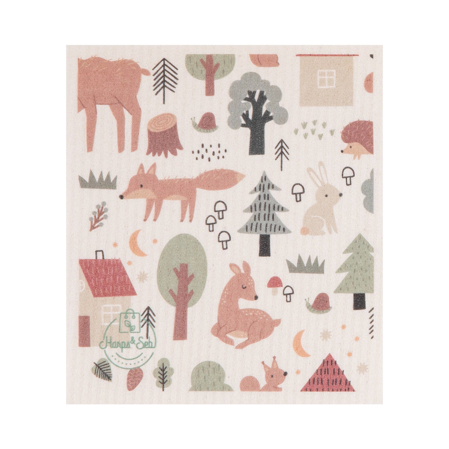 Harps & Seb Swedish Dishcloths - 5 Pack - Mystic Forest