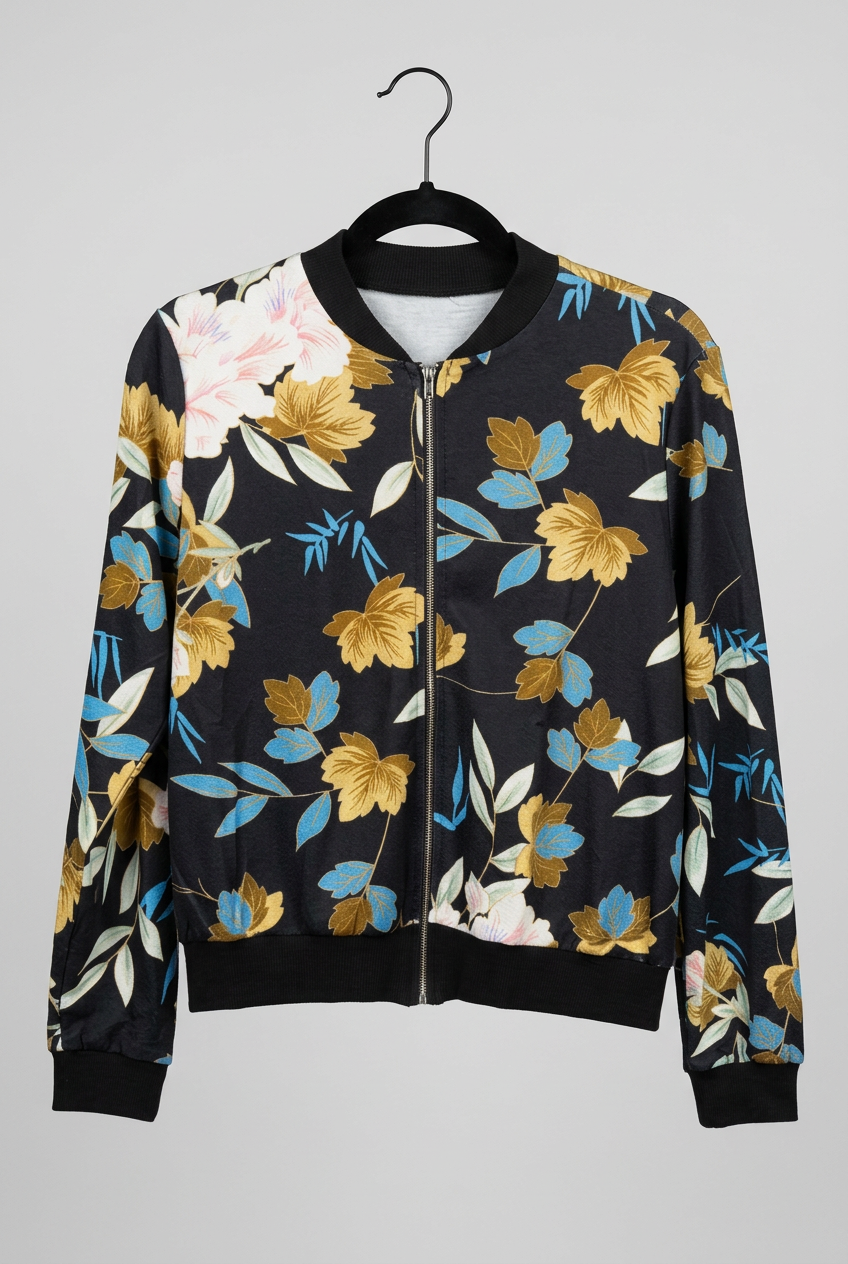 Floral Bomber Jacket