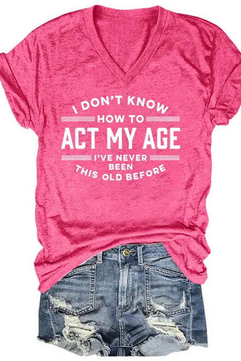V Neck Short Sleeve T Shirt