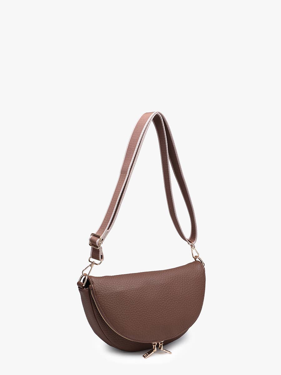 Alessandra Foldover Crescent Crossbody