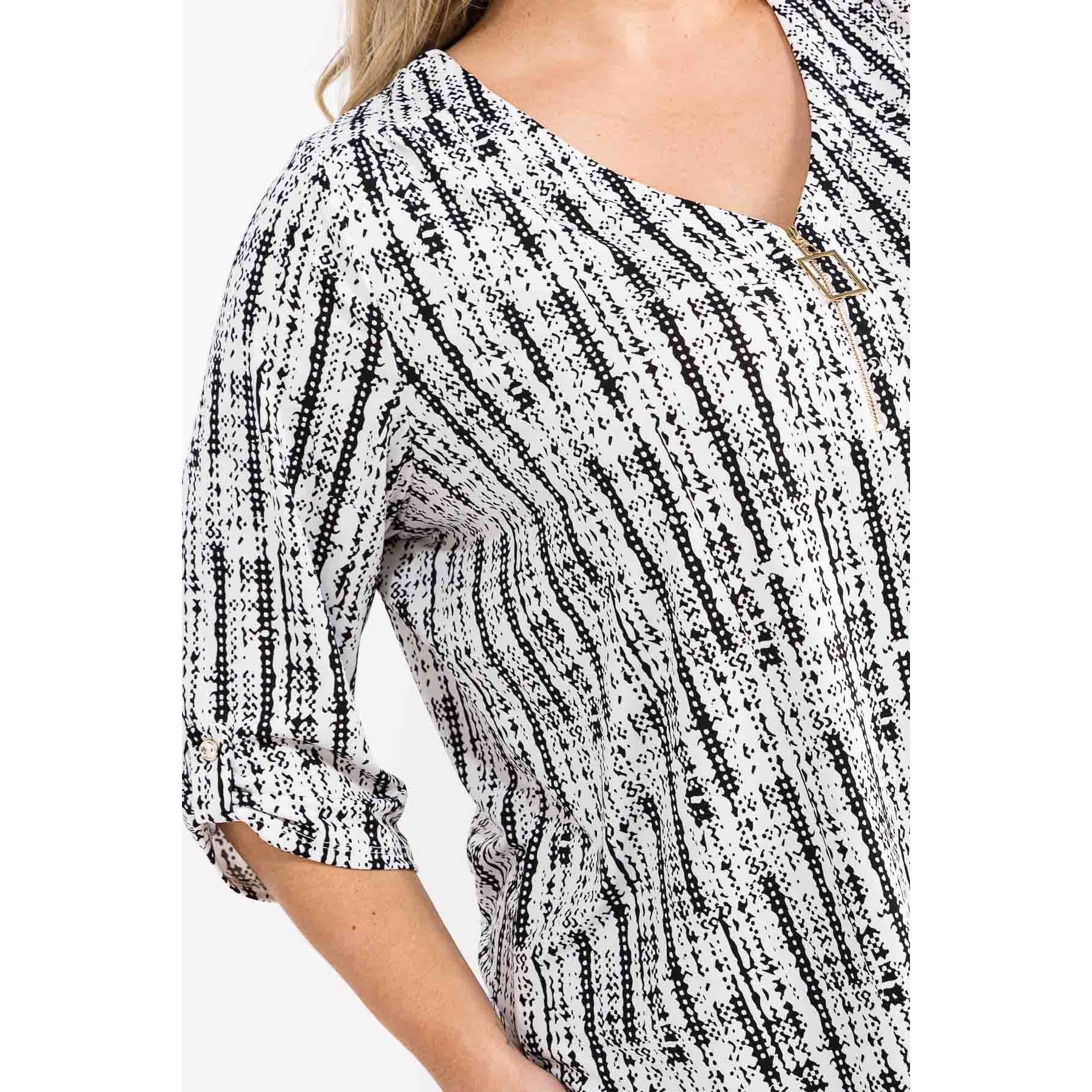 Gretchen Plus Zipper Top - Threads Boutique